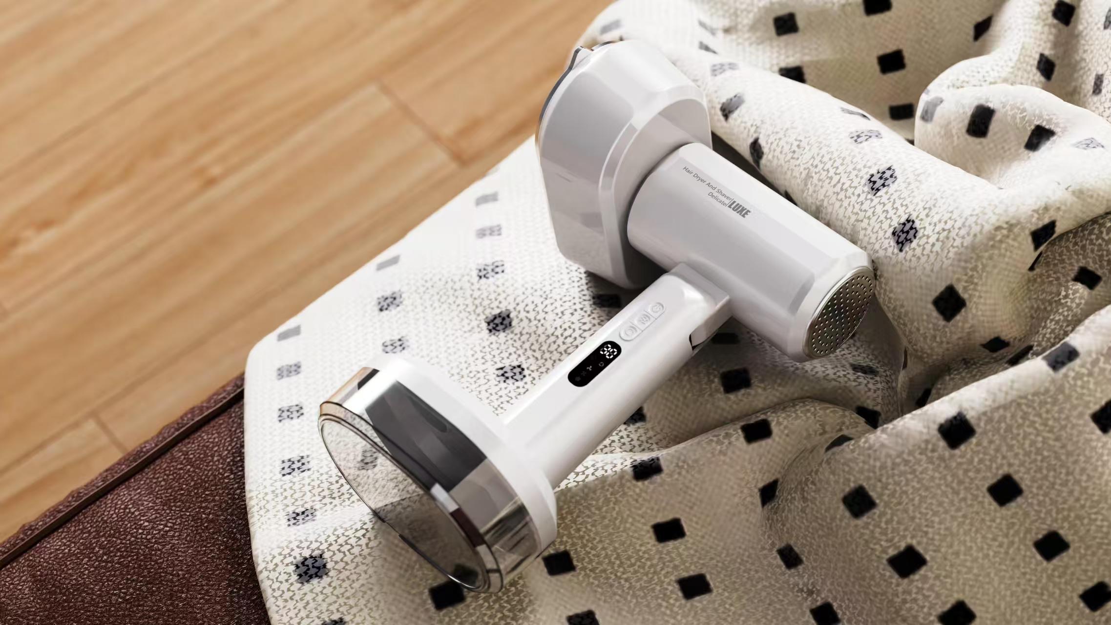 M8022 white handheld suction garment steamer removes wrinkles from clothes